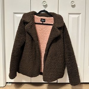SUPER SOFT TEDDY COAT (BROWN)